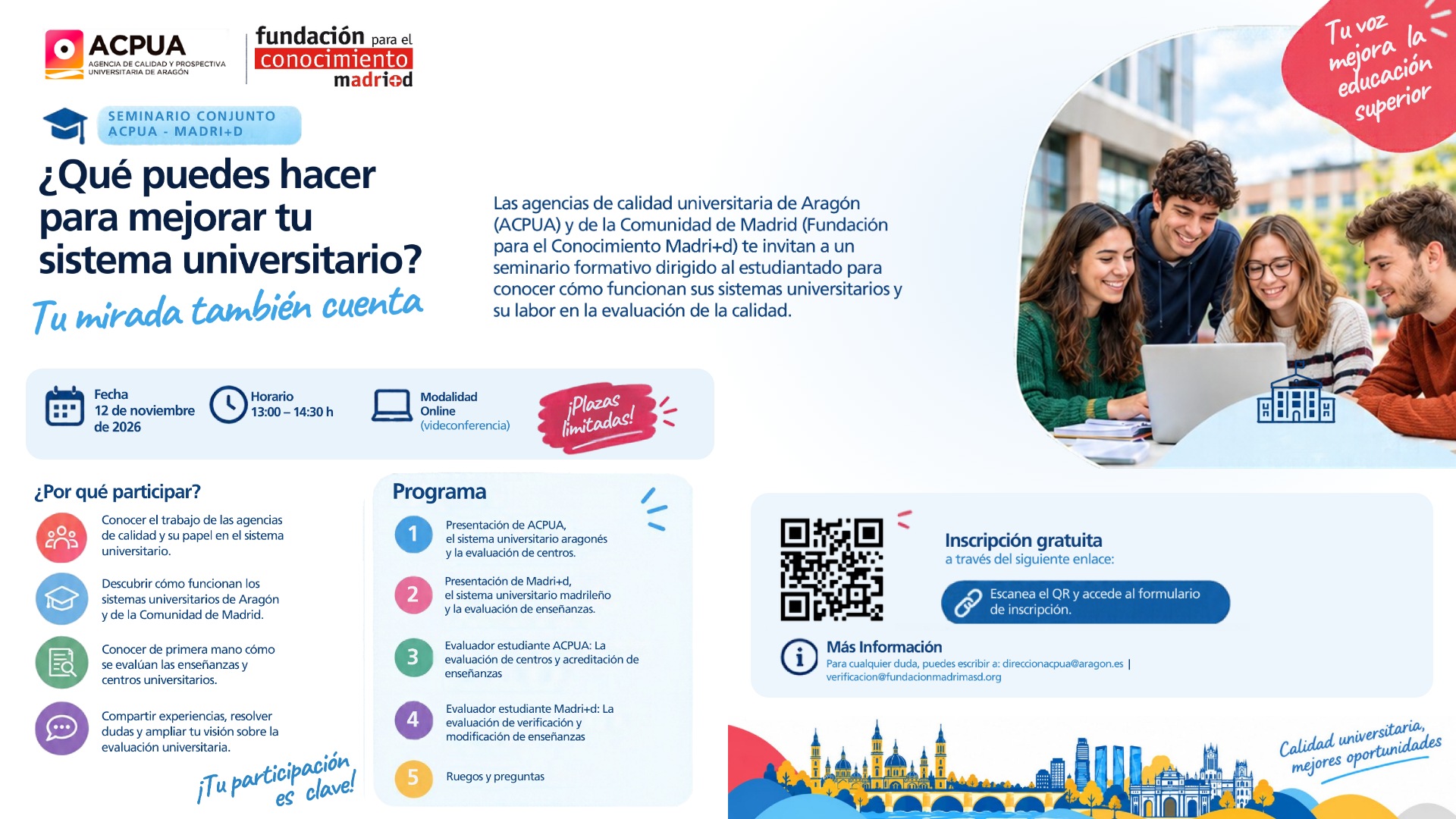 Seminario sobre Calidad Universitaria para estudiantes